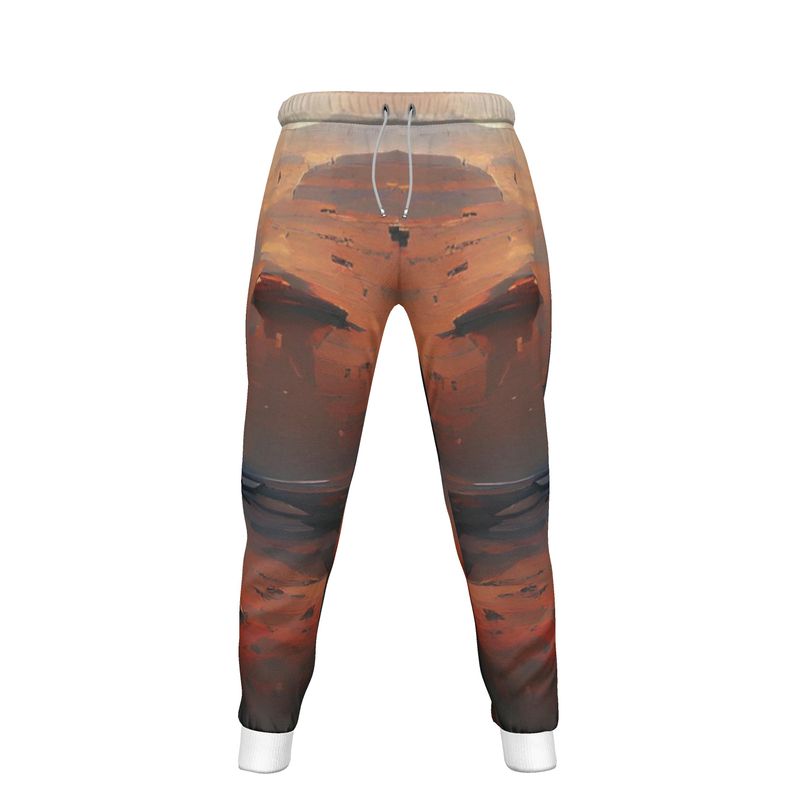 Lonely - Beige & Orange Lined Side Pockets, Slim Fit Leg With Elastic Waist, Stylish Men's Jogging Bottoms