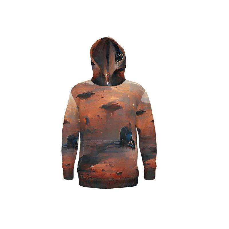 Lonely - Beige & Orange Unisex Pullover Or Zipper, Relaxed Fit, Cut & Sewn Hoodie