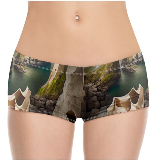 Monumental Cavern - Brown High Stretch Material, High-Quality Finish Fully Lined Hot Pants