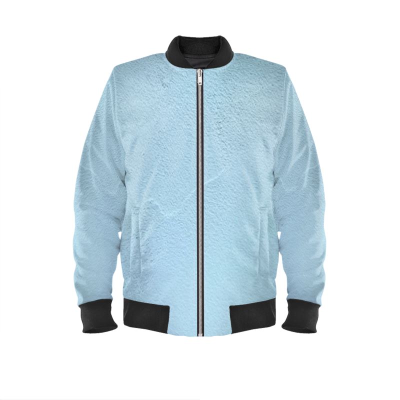 Blue Concrete Wall - Light Blue Men's Bomber Jacket