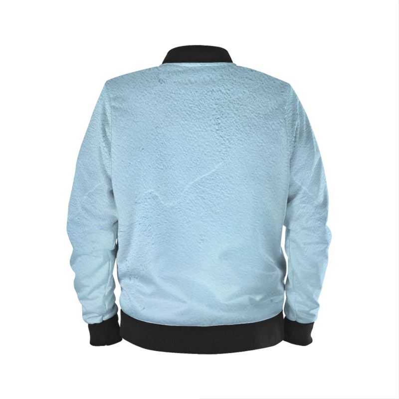 Blue Concrete Wall - Light Blue Men's Bomber Jacket