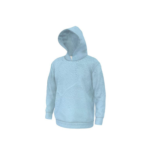 Blue Concrete Wall - Light Blue Unisex Pullover Or Zipper, Relaxed Fit, Cut & Sewn Hoodie