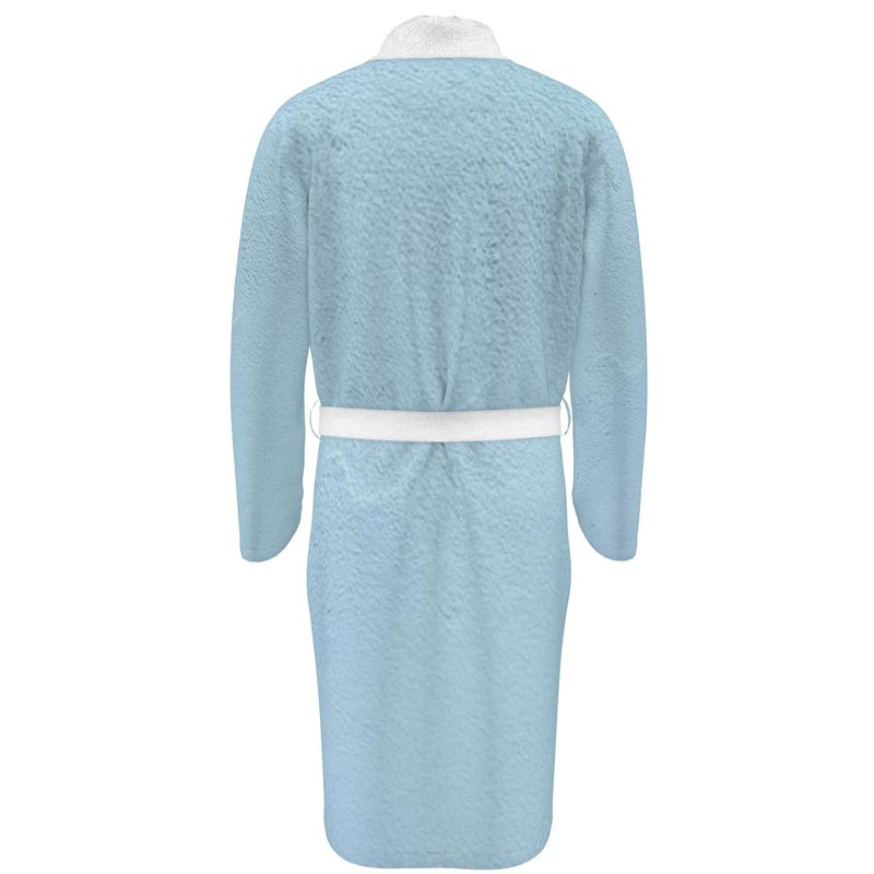 Blue Concrete Wall - Light Blue Unisex Fire-Rated Fabric Dressing Gown