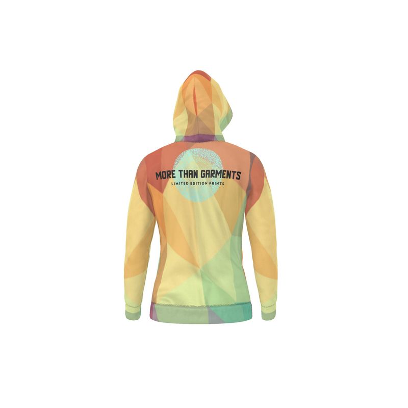 Stained Glass Window - Multi Coloured Unisex Pullover Or Zipper, Relaxed Fit, Cut & Sewn Hoodie