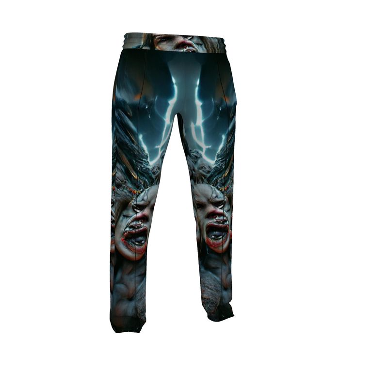 Wrath 10 - Dark Blue, Grey & Red Men's Tracksuit Trousers