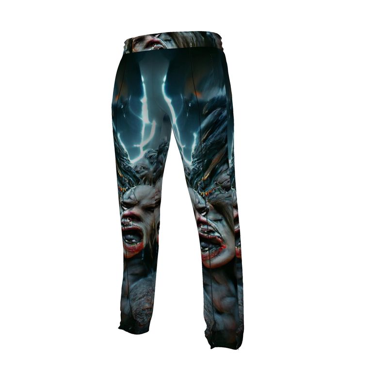 Wrath 10 - Dark Blue, Grey & Red Men's Tracksuit Trousers