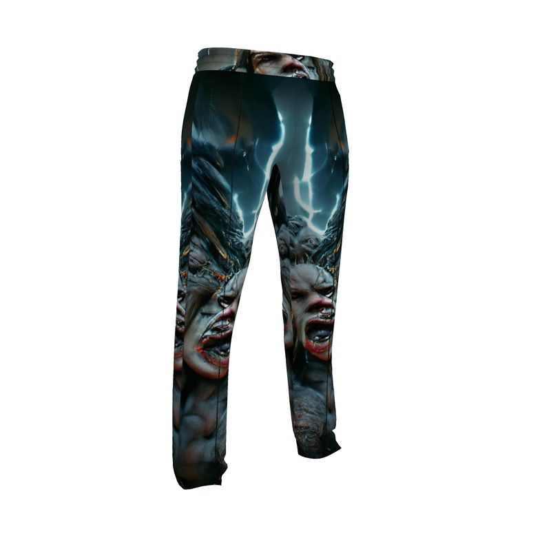 Wrath 10 - Dark Blue, Grey & Red Men's Tracksuit Trousers