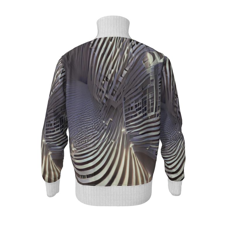 A Heavenly Cloud 2 - Black, Grey & White Men's Tracksuit Jacket