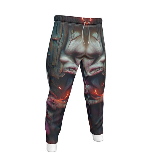Torment 10 - Red, Grey & Pink Lined Side Pockets, Slim Fit Leg With Elastic Waist, Stylish Men's Jogging Bottoms