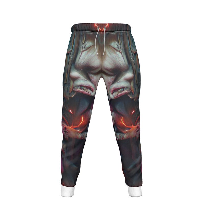 Torment 10 - Red, Grey & Pink Lined Side Pockets, Slim Fit Leg With Elastic Waist, Stylish Men's Jogging Bottoms