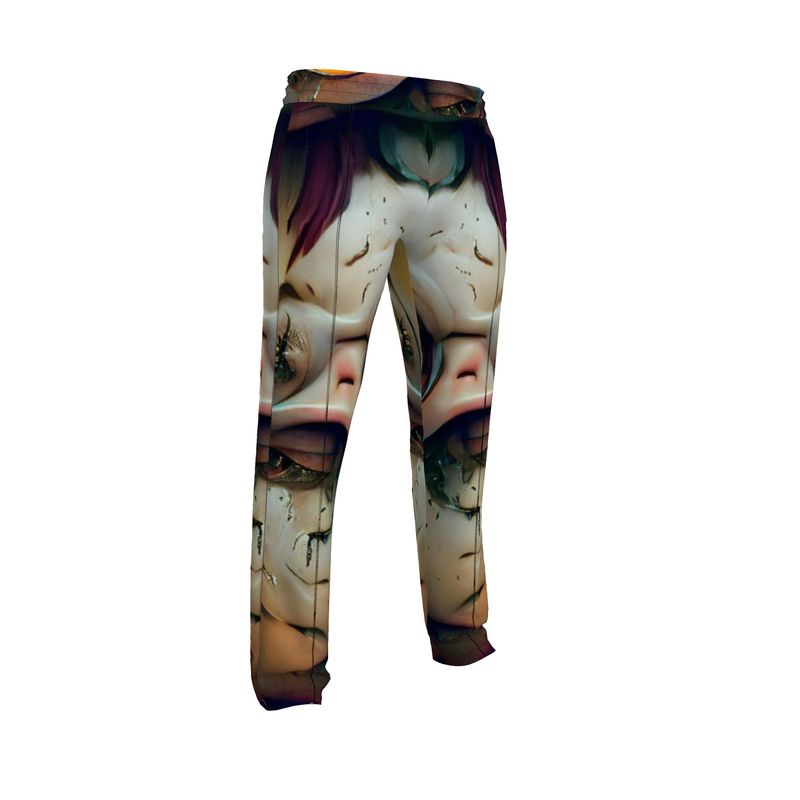 Self-conscious 11 - Beige, Red & Aqua Men's Tracksuit Trousers