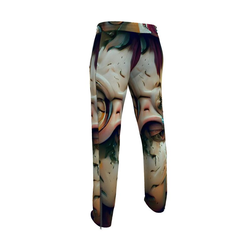 Self-conscious 11 - Beige, Red & Aqua Men's Tracksuit Trousers