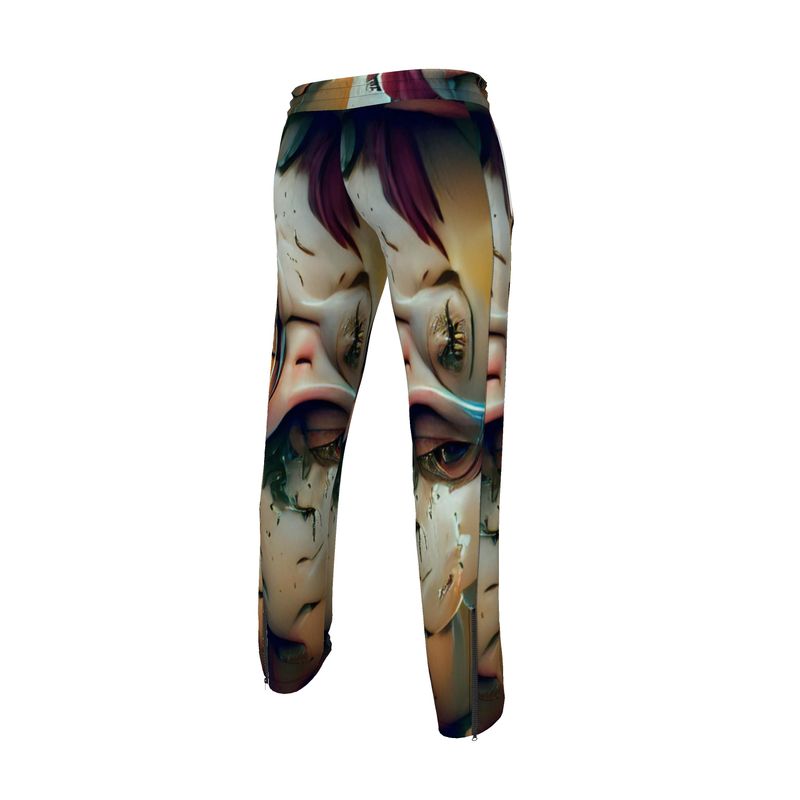 Self-conscious 11 - Beige, Red & Aqua Men's Tracksuit Trousers