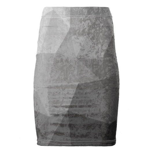 Black & White Stained Glass Window Chose Top Stitch Thread Colour Pencil Skirt