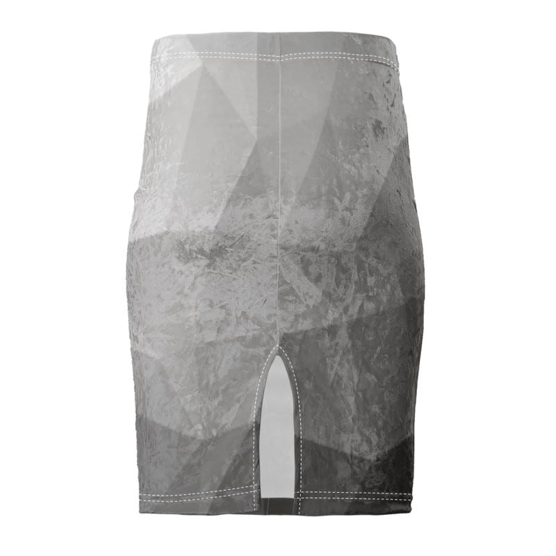 Black & White Stained Glass Window Chose Top Stitch Thread Colour Pencil Skirt