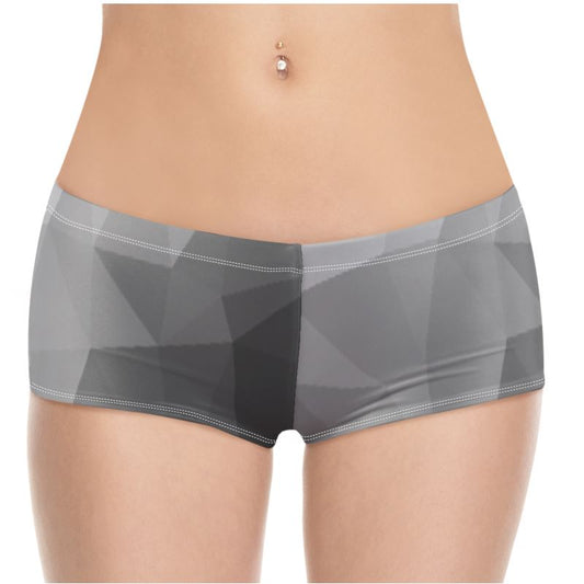 Black & White Stained Glass Window High Stretch Material, High-Quality Finish Fully Lined Hot Pants