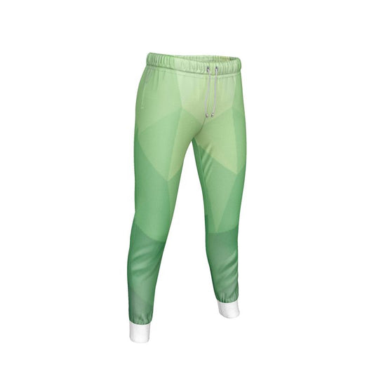Green Glass Stain Window Cuffed Tracksuit Ladies Jogging Bottoms