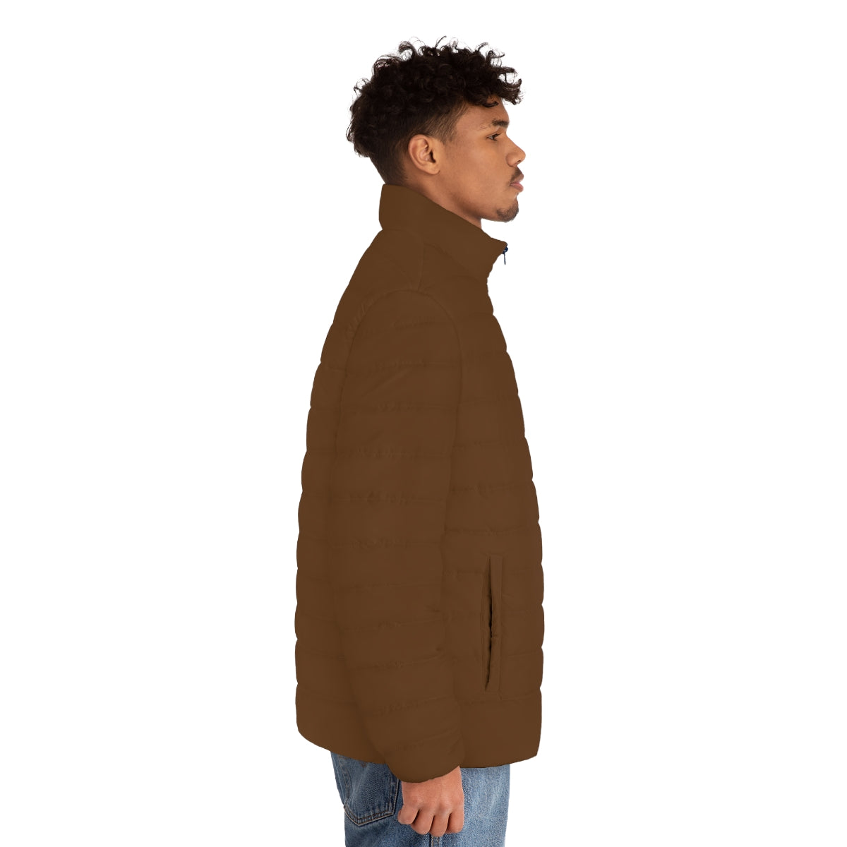 Men's Brown Puffer Jacket (MTG Logo)