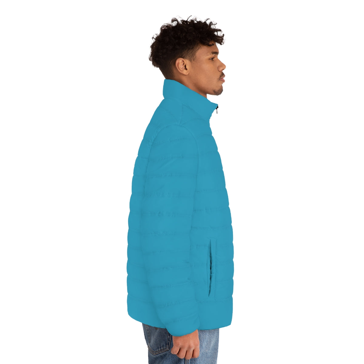 Men's Turquoise Puffer Jacket (MTG Logo)