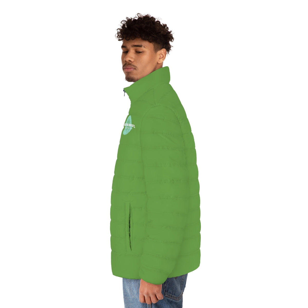 Men's Green Puffer Jacket (MTG Logo)