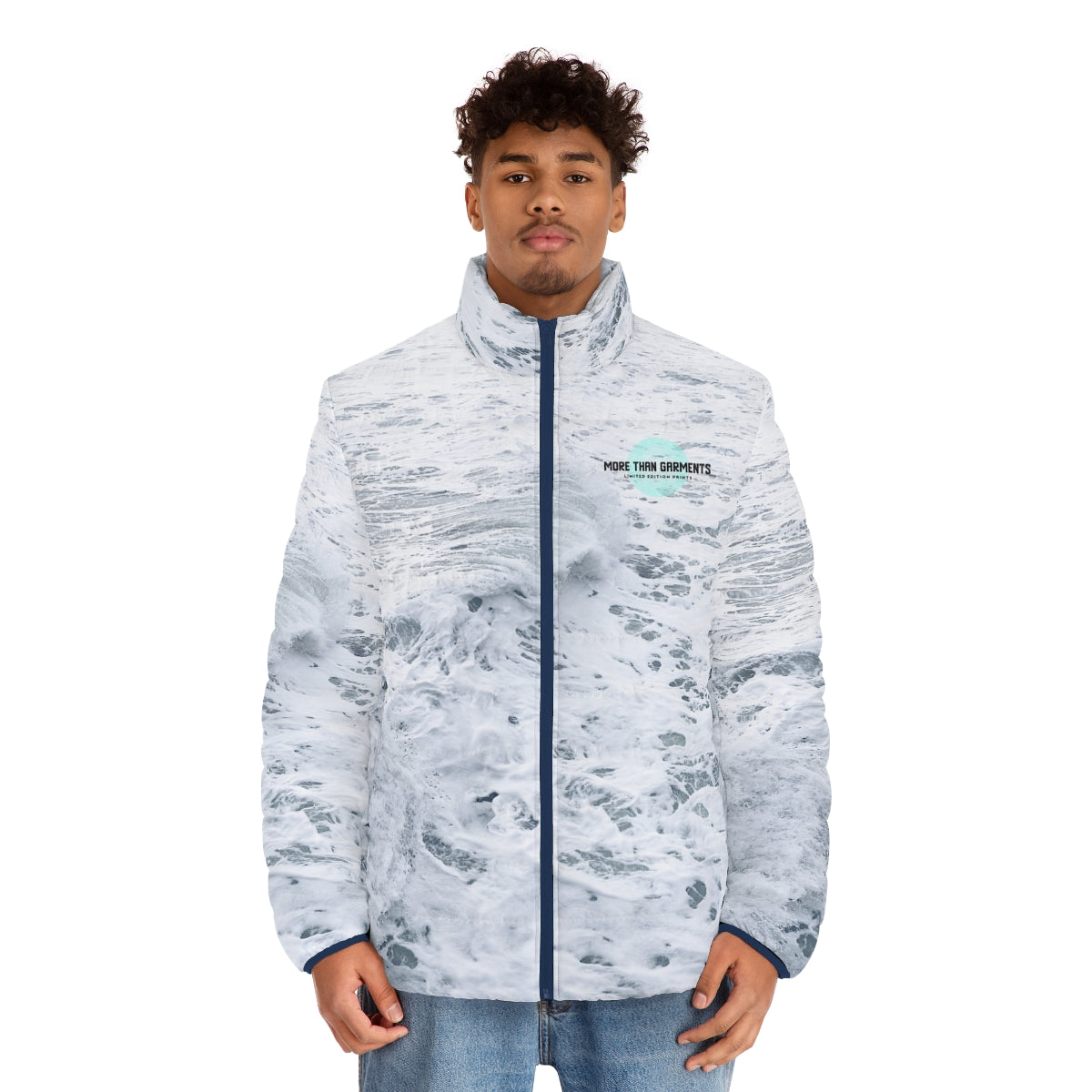 Men's Ocean Sea Puffer Jacket (MTG Logo)