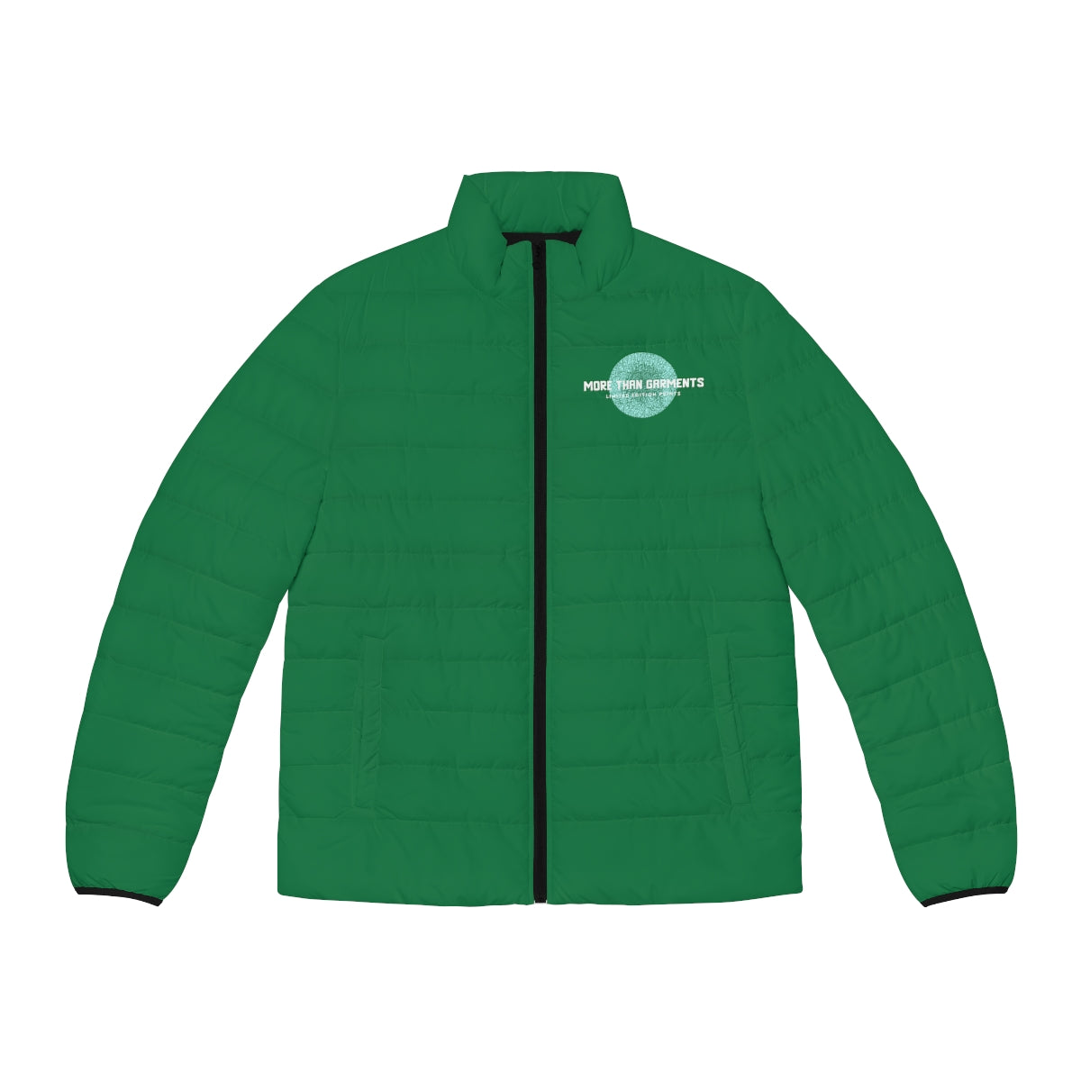 Men's Dark Green Puffer Jacket (MTG Logo)