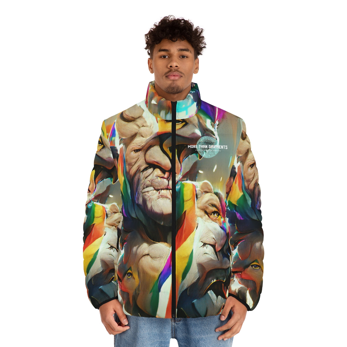 Men's Pride Puffer Jacket (MTG Logo)