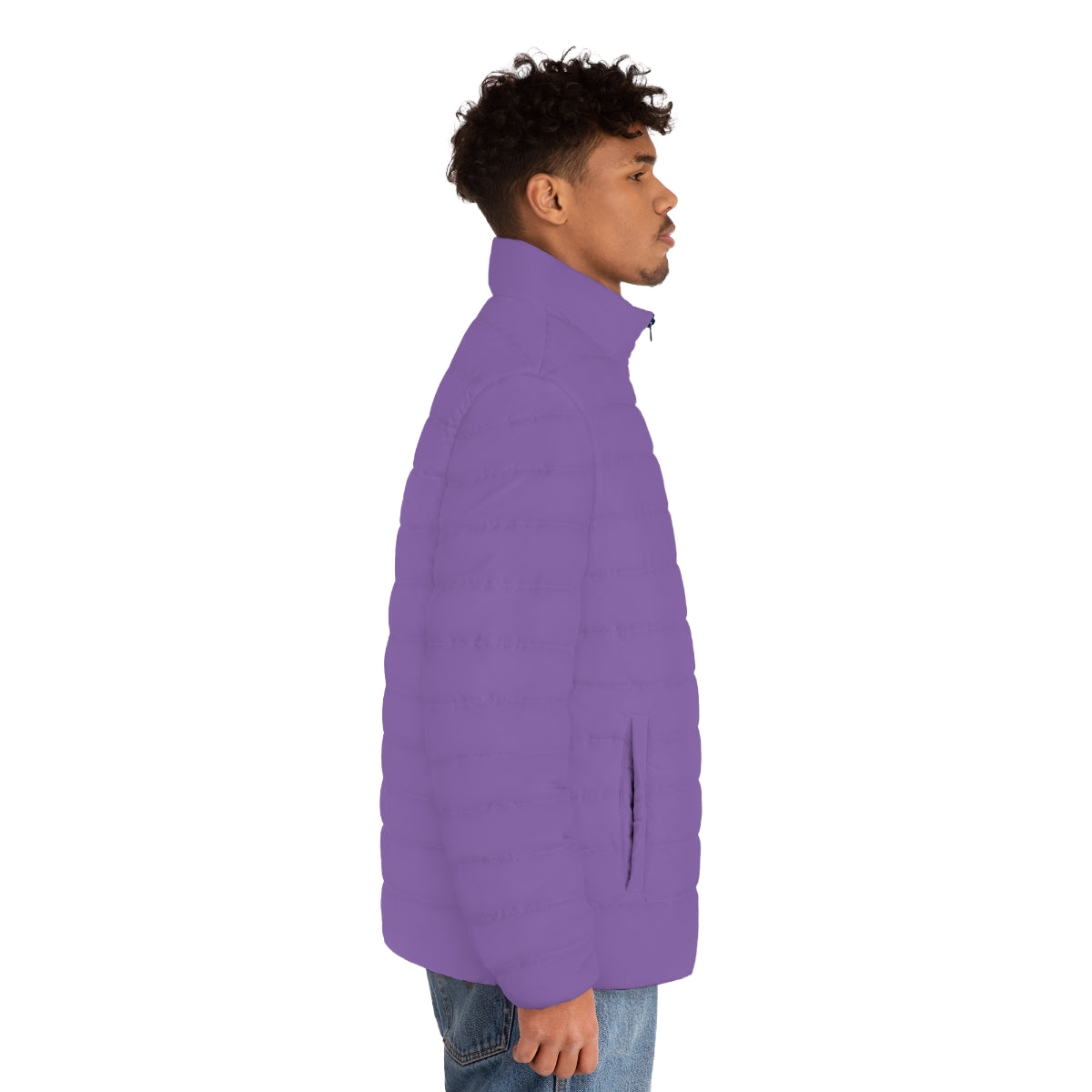 Men's Light Purple Puffer Jacket (MTG Logo)