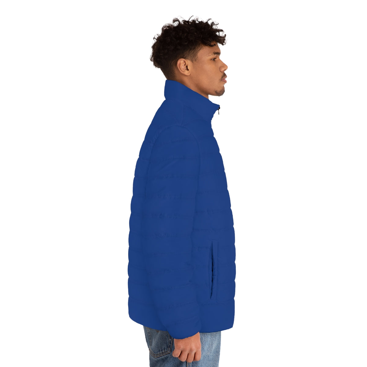 Men's Dark Blue Puffer Jacket (MTG Logo)