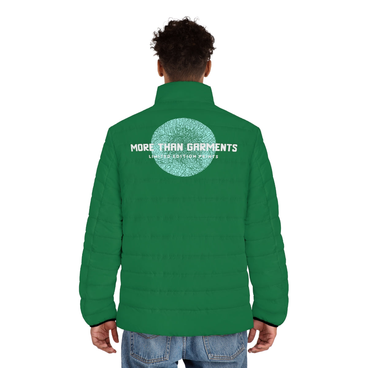 Men's Dark Green Puffer Jacket (MTG Logo)