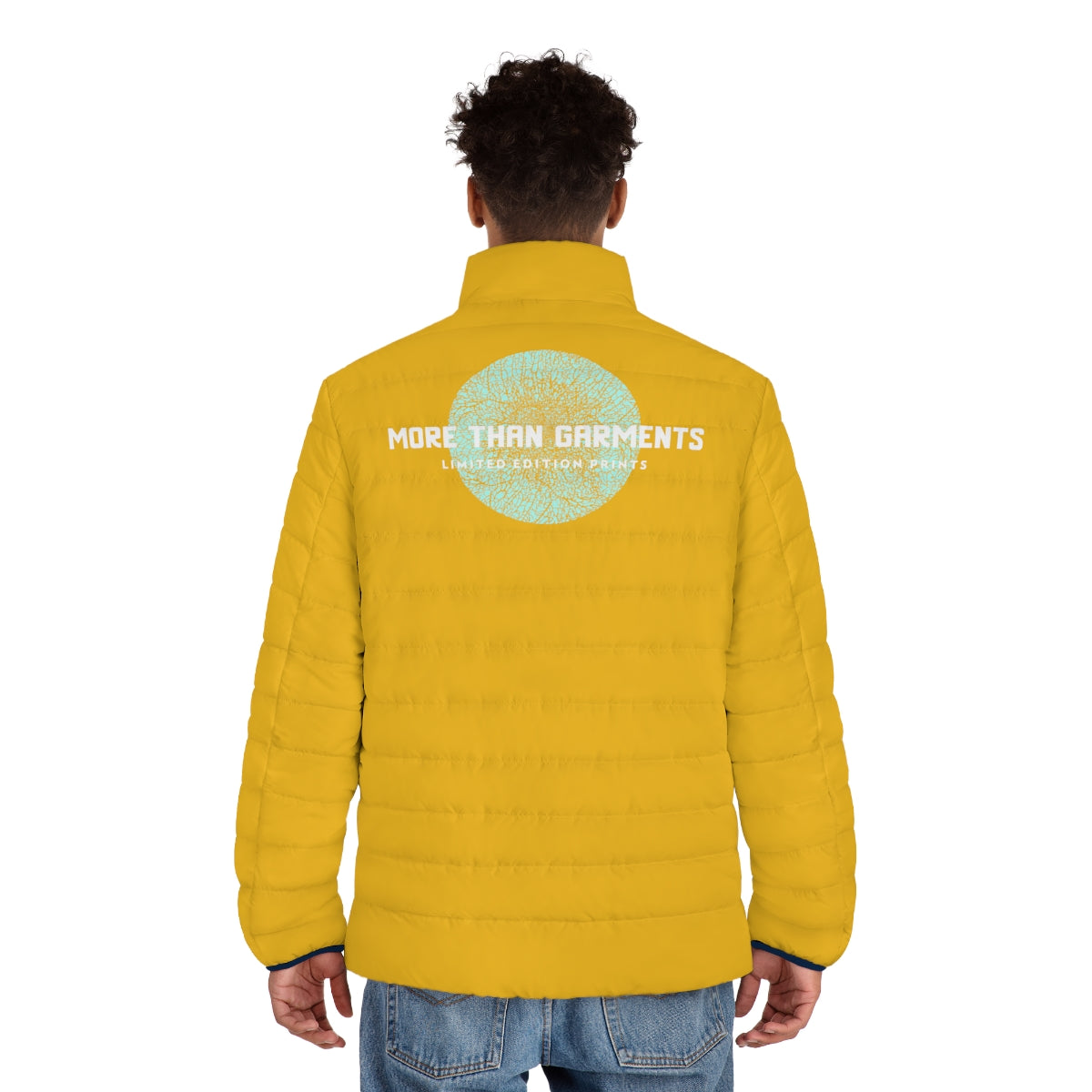 Men's Yellow Puffer Jacket (MTG Logo)