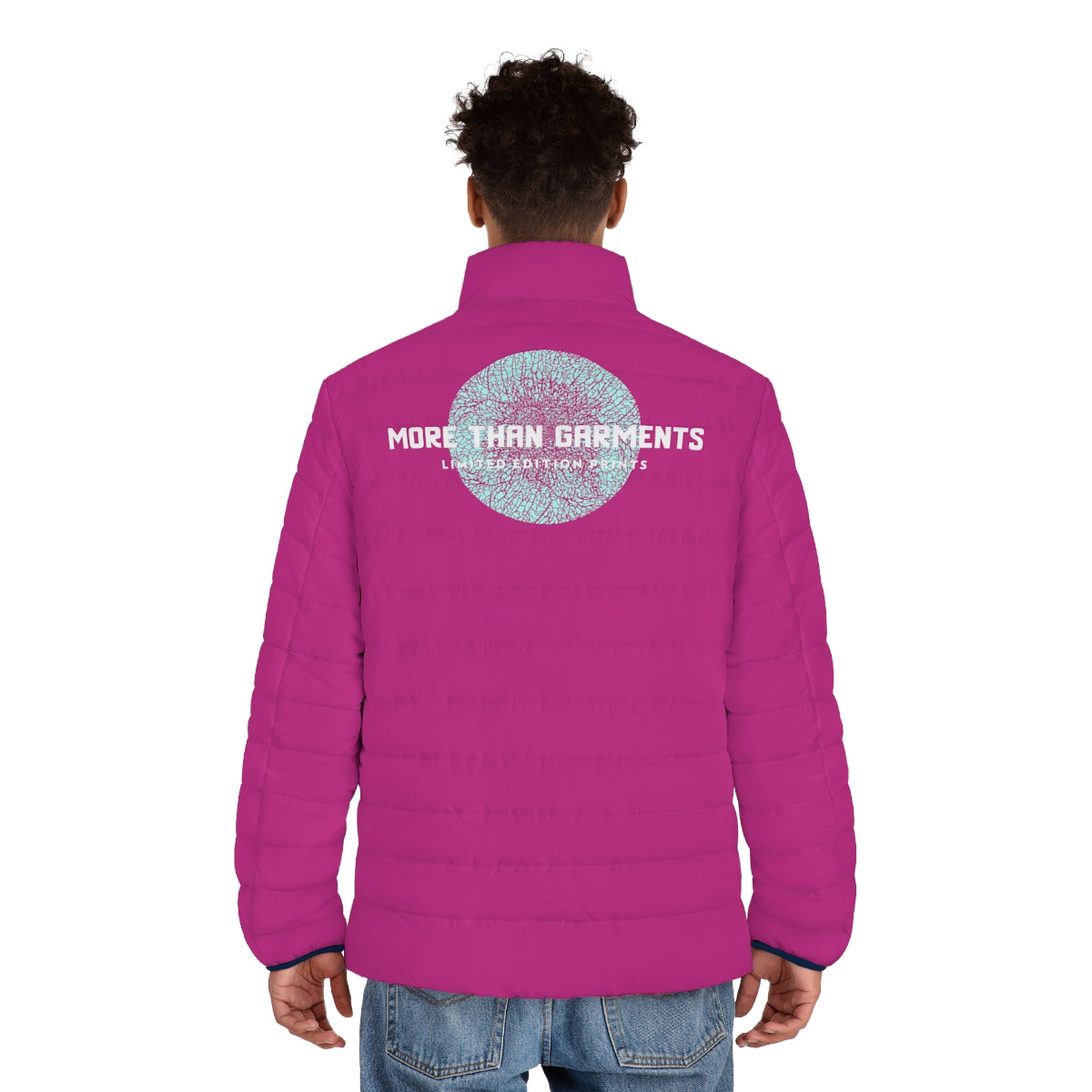 Men's Pink Puffer Jacket (MTG Logo)