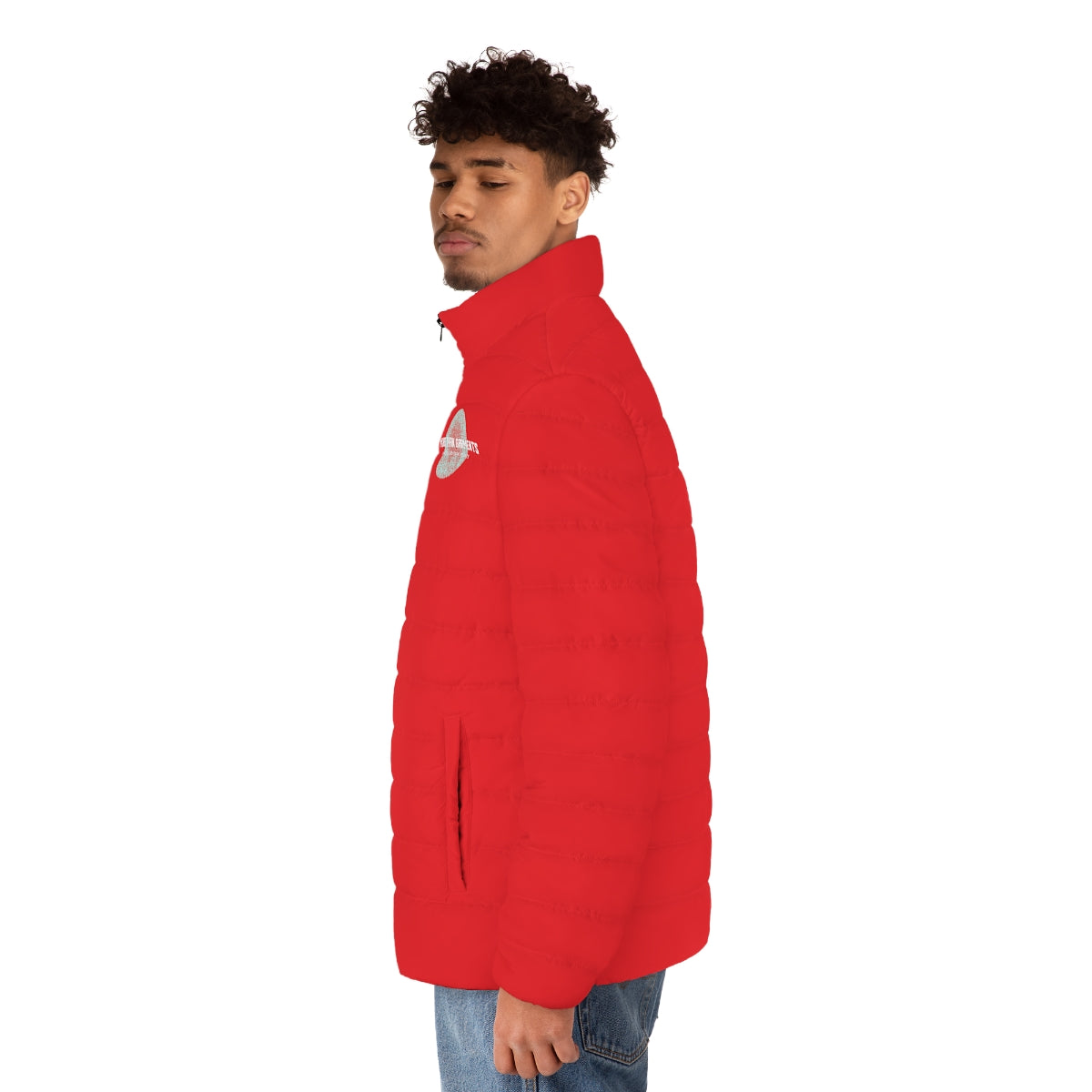 Men's Red Puffer Jacket (MTG Logo)