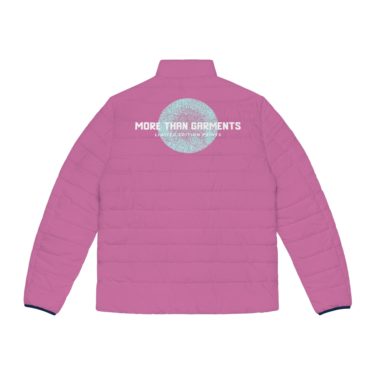 Men's Light Pink Puffer Jacket (MTG Logo)