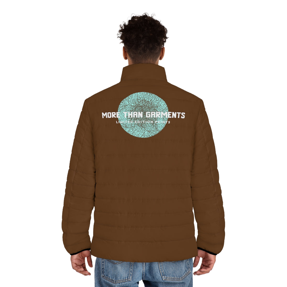 Men's Brown Puffer Jacket (MTG Logo)