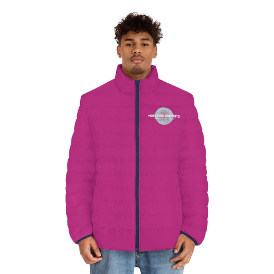 Men's Pink Puffer Jacket (MTG Logo)