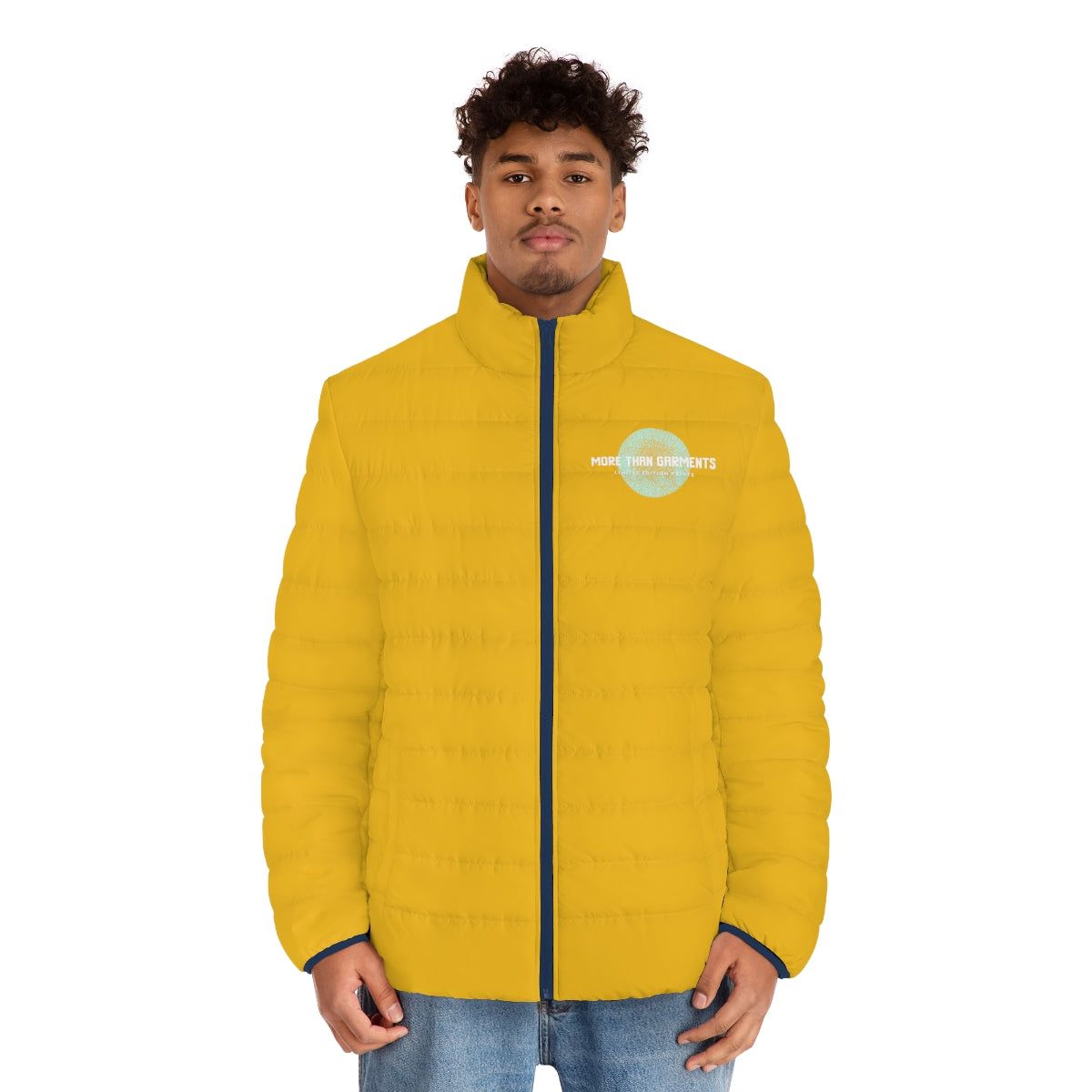 Men's Yellow Puffer Jacket (MTG Logo)