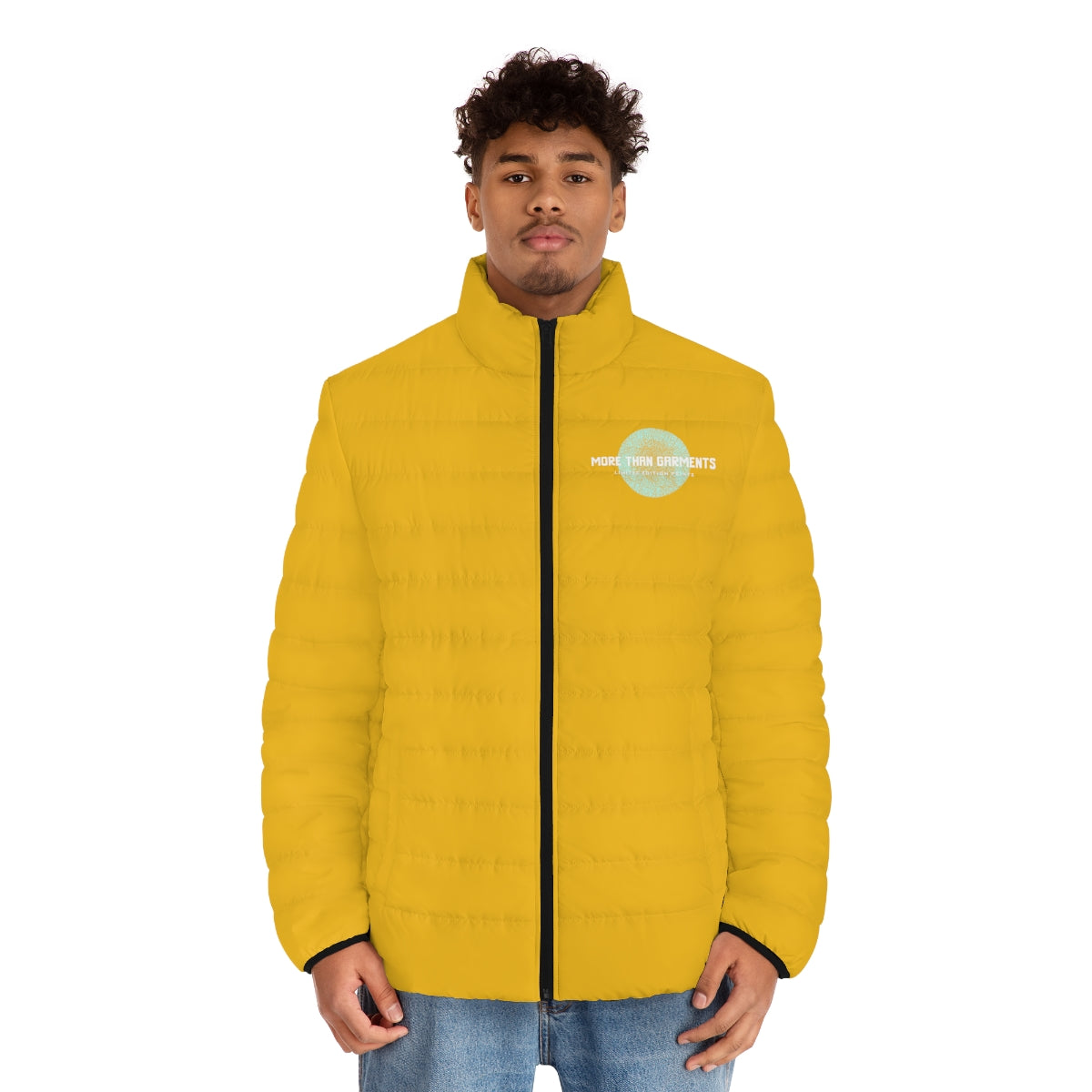 Men's Yellow Puffer Jacket (MTG Logo)