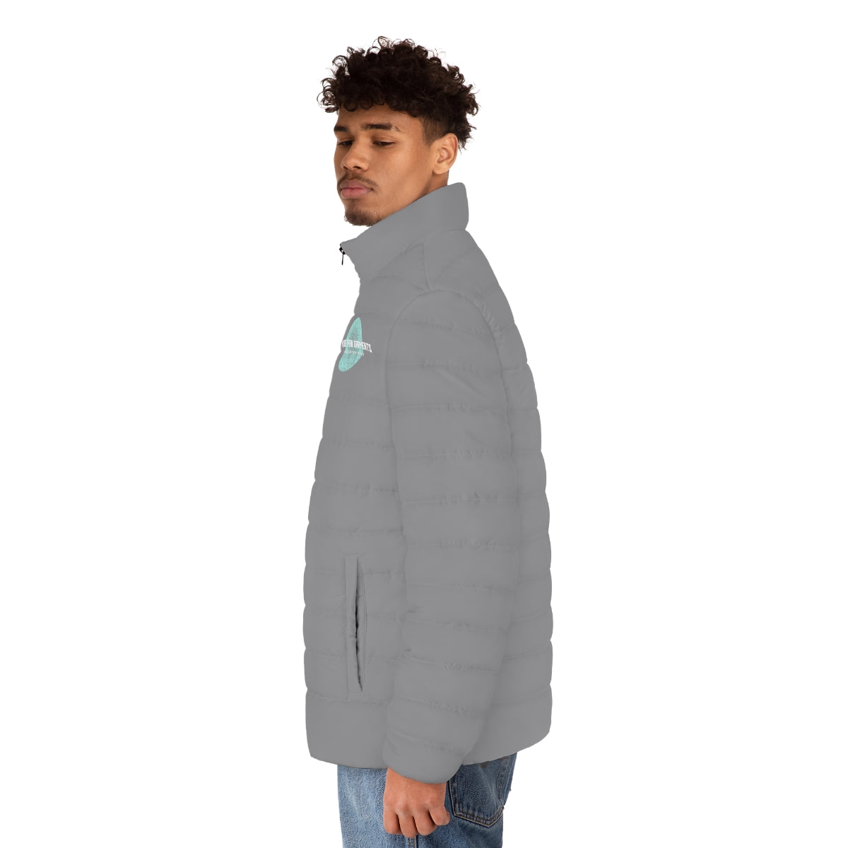 Men's Grey Puffer Jacket (MTG Logo)