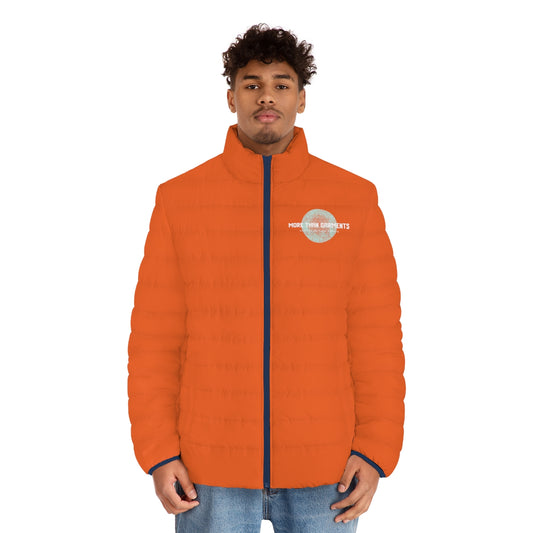 Men's Orange Puffer Jacket (MTG Logo)