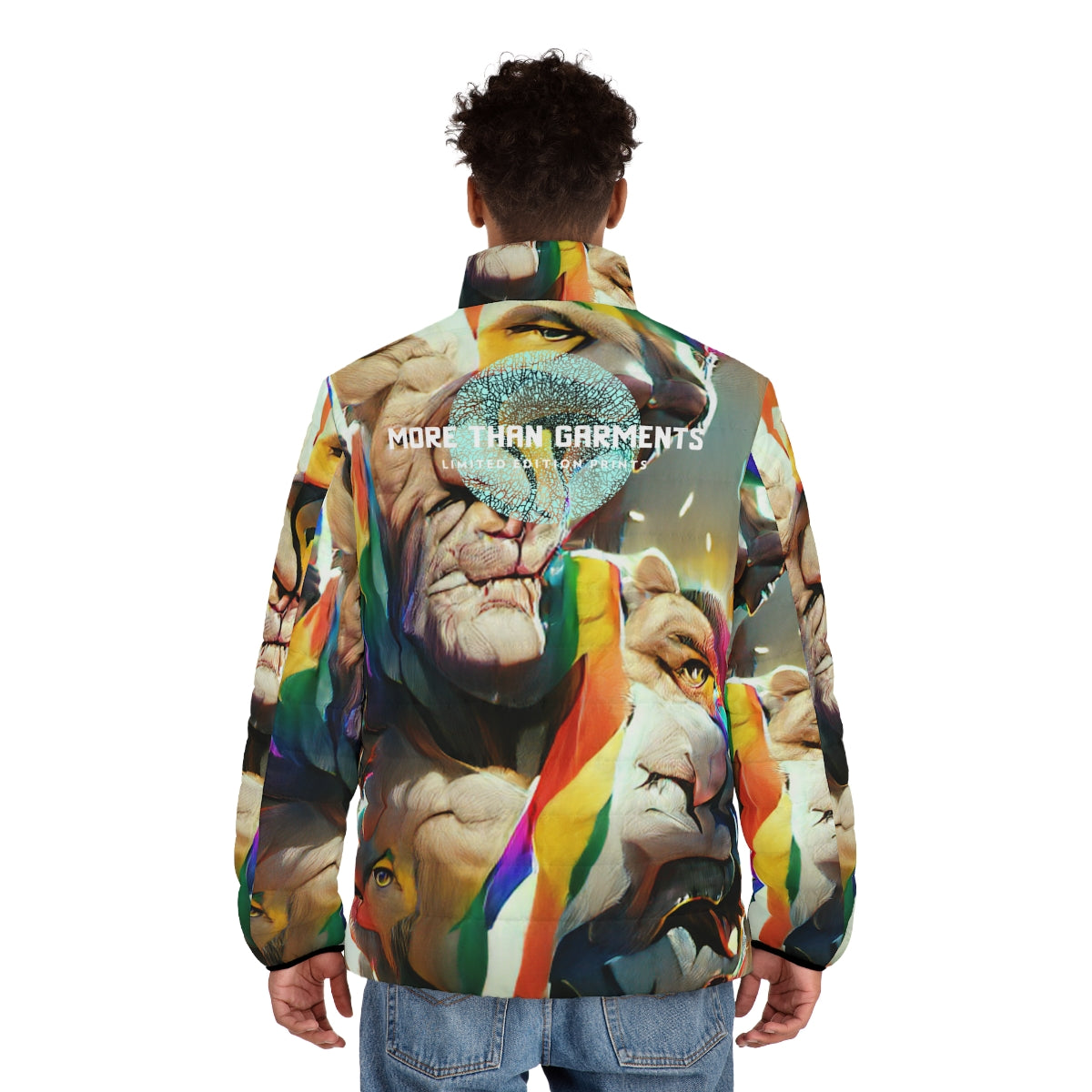 Men's Pride Puffer Jacket (MTG Logo)