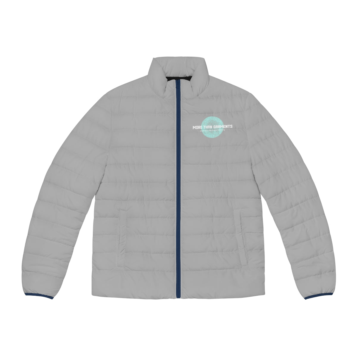 Men's Light Grey Puffer Jacket (MTG Logo)