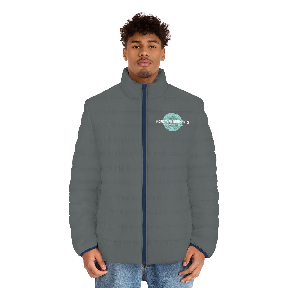 Men's Dark Grey Puffer Jacket (MTG Logo)