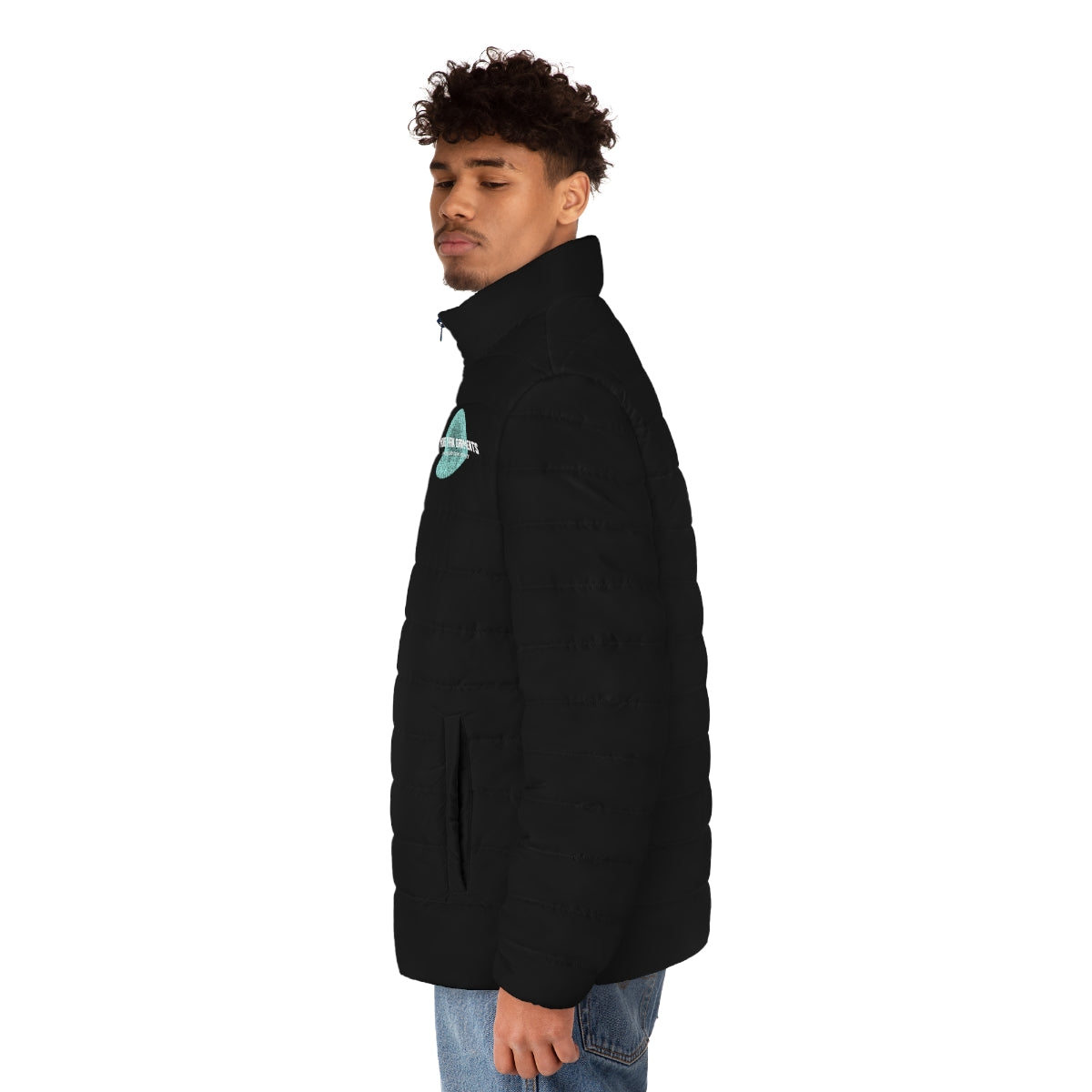 Men's Black Puffer Jacket (MTG Logo)