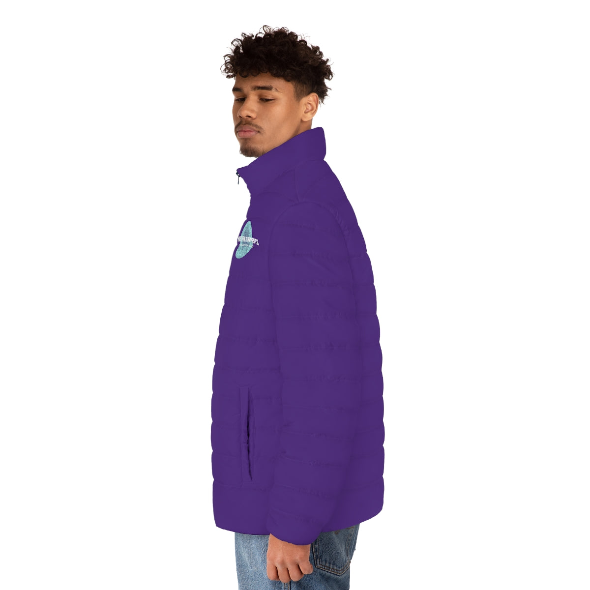 Men's Purple Puffer Jacket (MTG Logo)