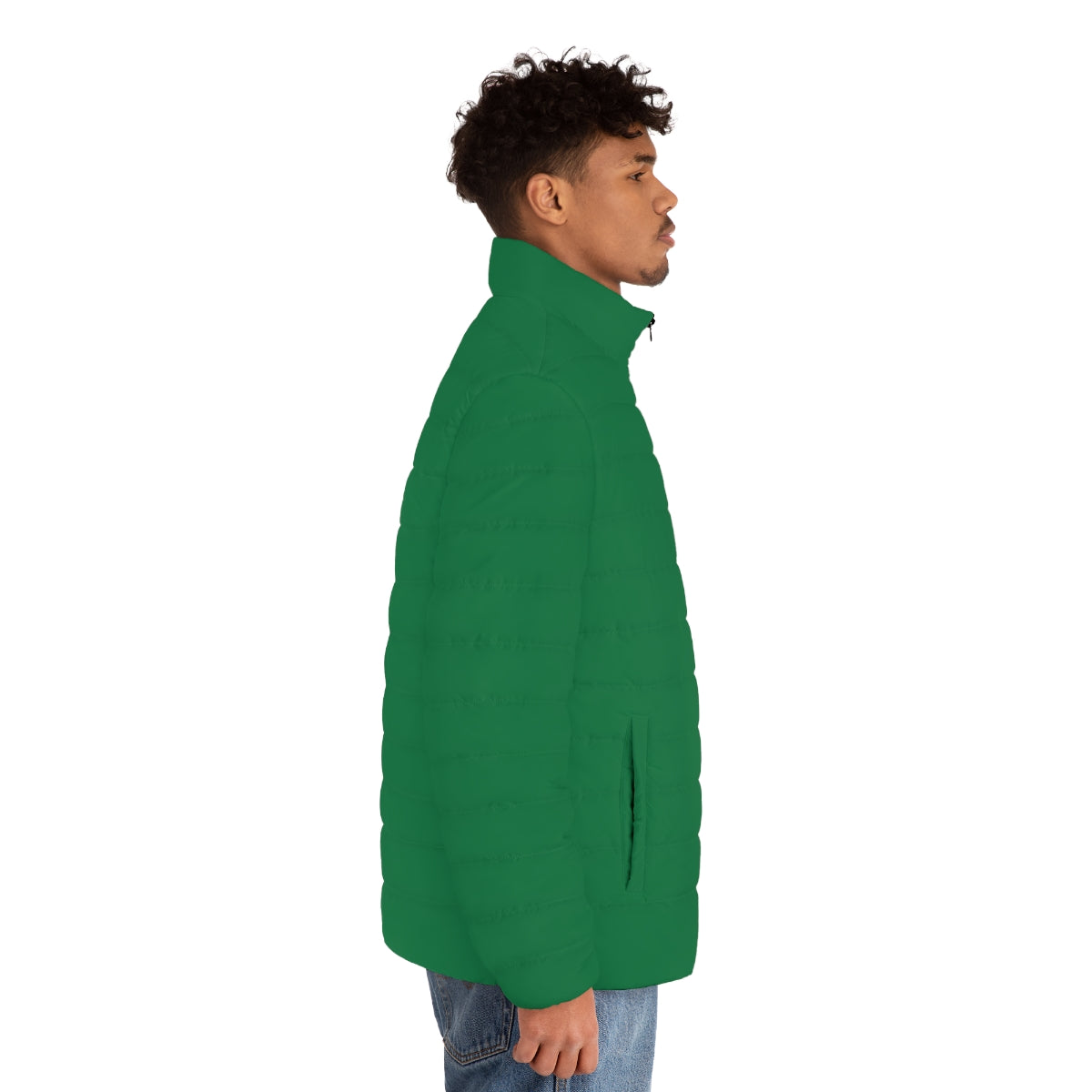 Men's Dark Green Puffer Jacket (MTG Logo)