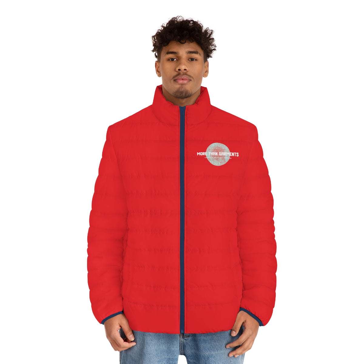 Men's Red Puffer Jacket (MTG Logo)