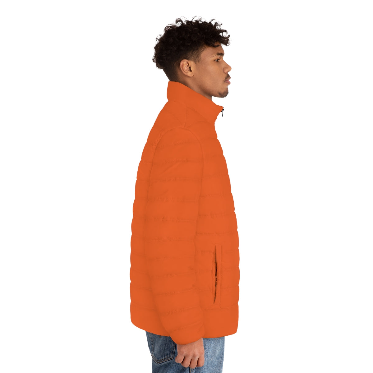 Men's Orange Puffer Jacket (MTG Logo)