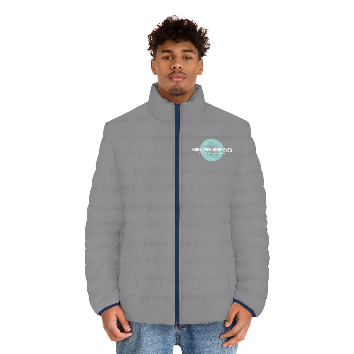 Men's Grey Puffer Jacket (MTG Logo)