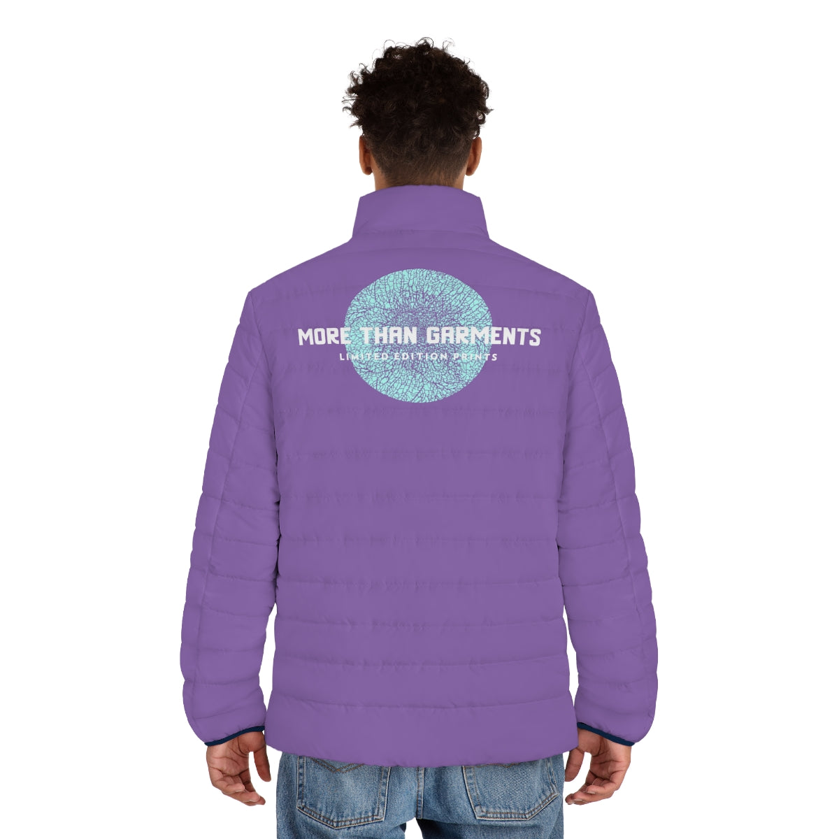 Men's Light Purple Puffer Jacket (MTG Logo)